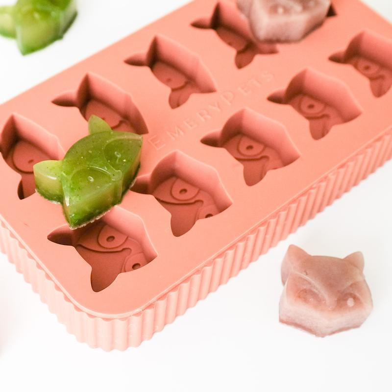 Emerypets Fox + Raccoon Mold I Make Frozen, Baked, Gummy Treats, or Make Cute Ice Pops for Yourself! 100% Food Grade Silicone One Hand Accessible
