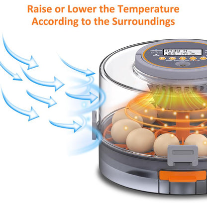 Chicken Egg Incubator 12-40 Eggs Automatic 760° Egg Turner with Digital Display Auto Temperature Humidity Control for Hatching Chicken Duck Quail Eggs High Hatch Rate Poultry Incubator - Hatchery