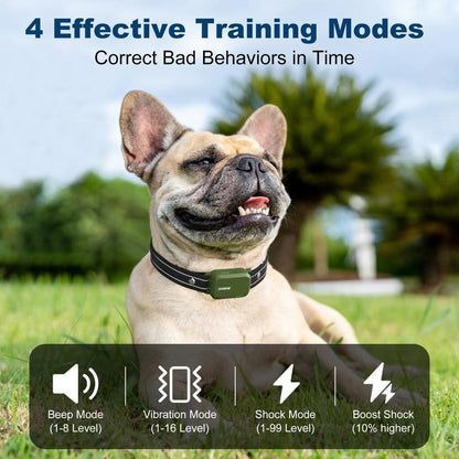 JUGBOW Dog Training Collar 4200FT Dog Training Behavior Aid, Remote IPX7 Waterproof with 4 Training Modes, Rechargeable E-Collar for All Breeds DT61