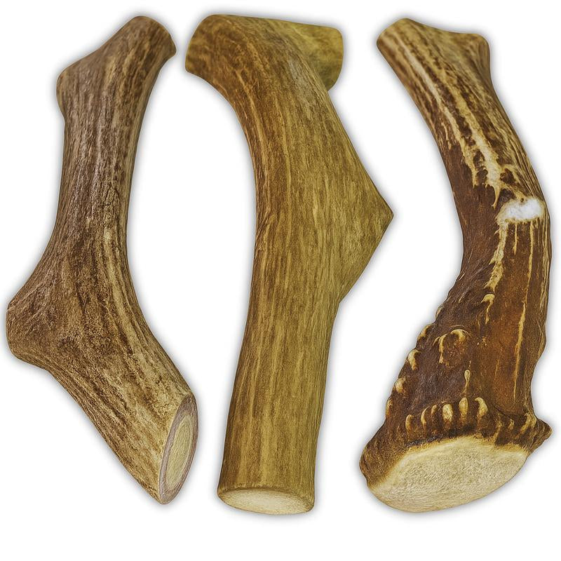 3 Pack - Large | Deer Antler Dog Chews