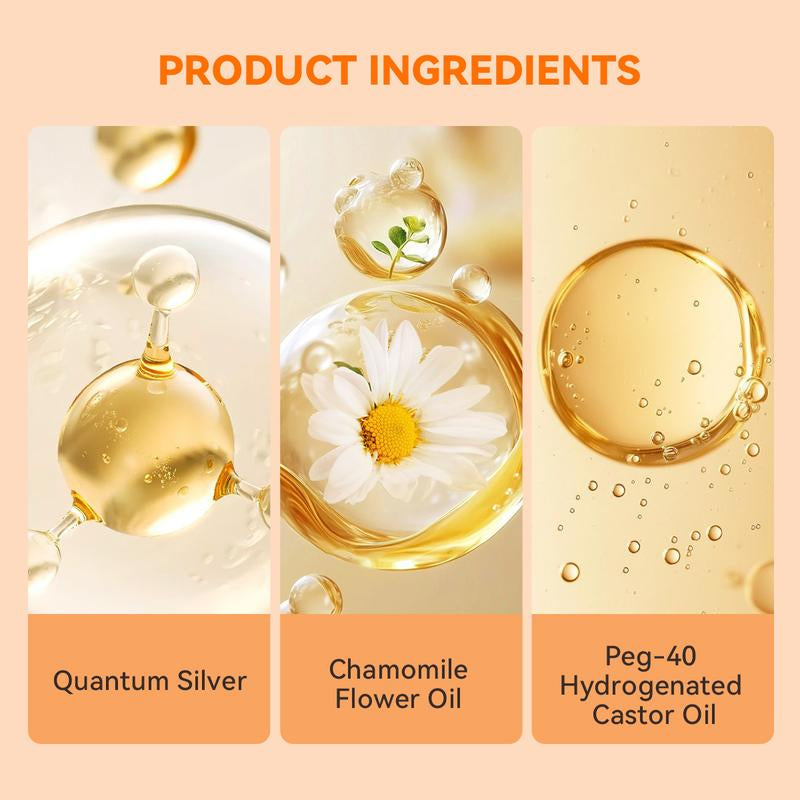 Puainta Ear Cleaner 30Ml Dog Ear Infection Treatment, Quantum Silver Ear Drops for Dogs Ear Infection Ear Mites Treatment for Cats Dogs Itchy