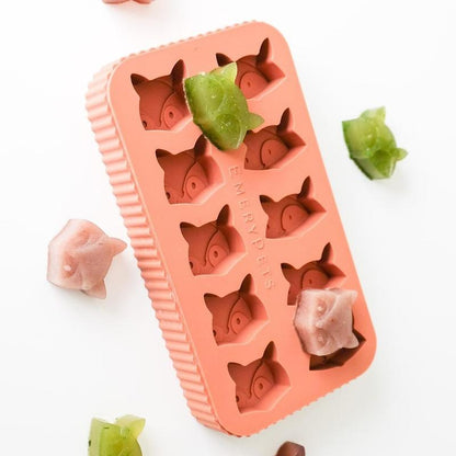 Emerypets Fox + Raccoon Mold I Make Frozen, Baked, Gummy Treats, or Make Cute Ice Pops for Yourself! 100% Food Grade Silicone One Hand Accessible