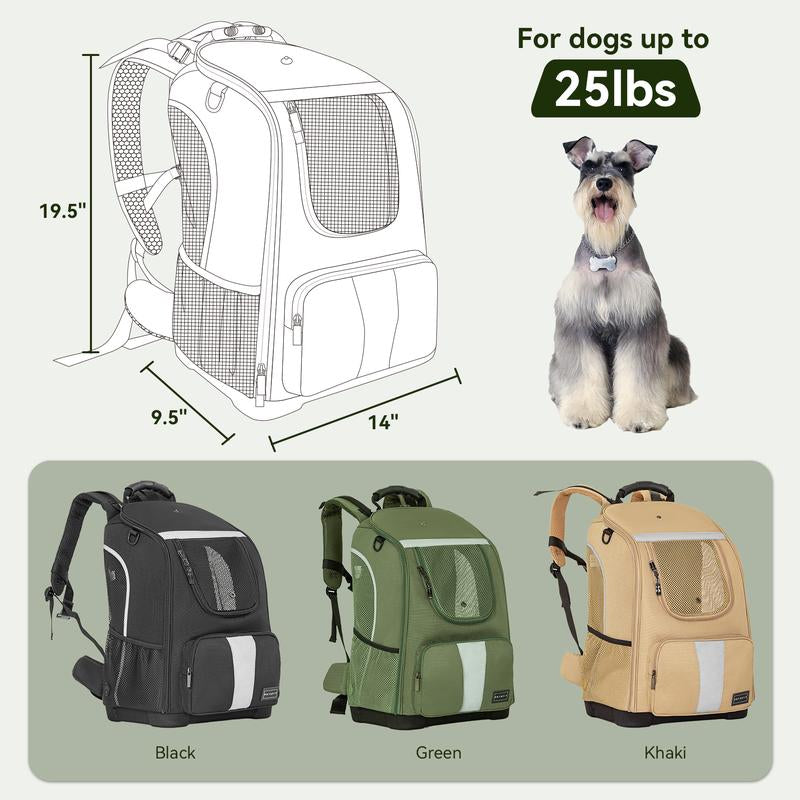 Petsfit Pet Dog Carrier Backpack with Upgraded Weight Reduction Design