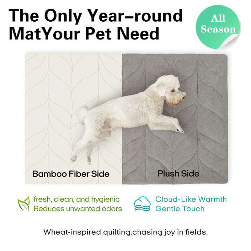 Vagascape Cooling Pet Mat, Eco-Friendly Cooling Pad for Large Dog, Pet Cooling Mats for Dog Bed and Cat House, Use in Crate, Tunk, Camping, Outdoors, Portable, Machine Washable, Durable, without Gel, Outdoorfun