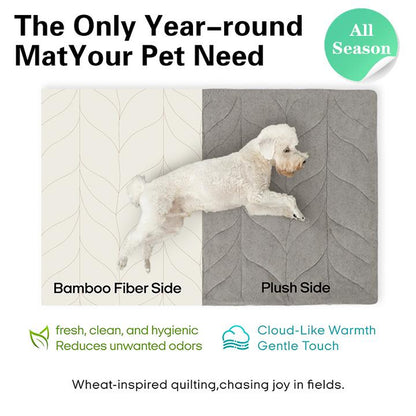 Vagascape Cooling Pet Mat, Eco-Friendly Cooling Pad for Large Dog, Pet Cooling Mats for Dog Bed and Cat House, Use in Crate, Tunk, Camping, Outdoors, Portable, Machine Washable, Durable, without Gel, Outdoorfun