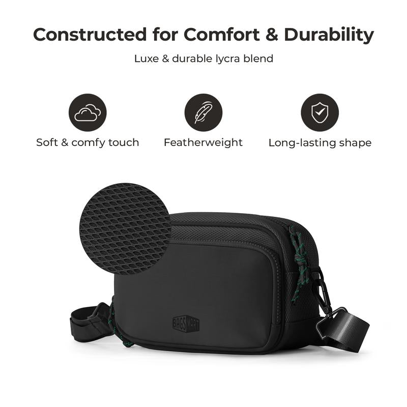 【New In】Bagsmart REIKI 2.2L Compact RFID Crossbody Bag with Detachable Mini Case & Key Leash Machine Washable for Workouts and City Walks Fallfreshness