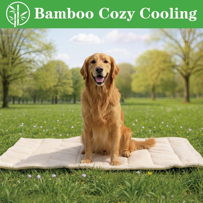 Vagascape Cooling Pet Mat, Eco-Friendly Cooling Pad for Large Dog, Pet Cooling Mats for Dog Bed and Cat House, Use in Crate, Tunk, Camping, Outdoors, Portable, Machine Washable, Durable, without Gel, Outdoorfun