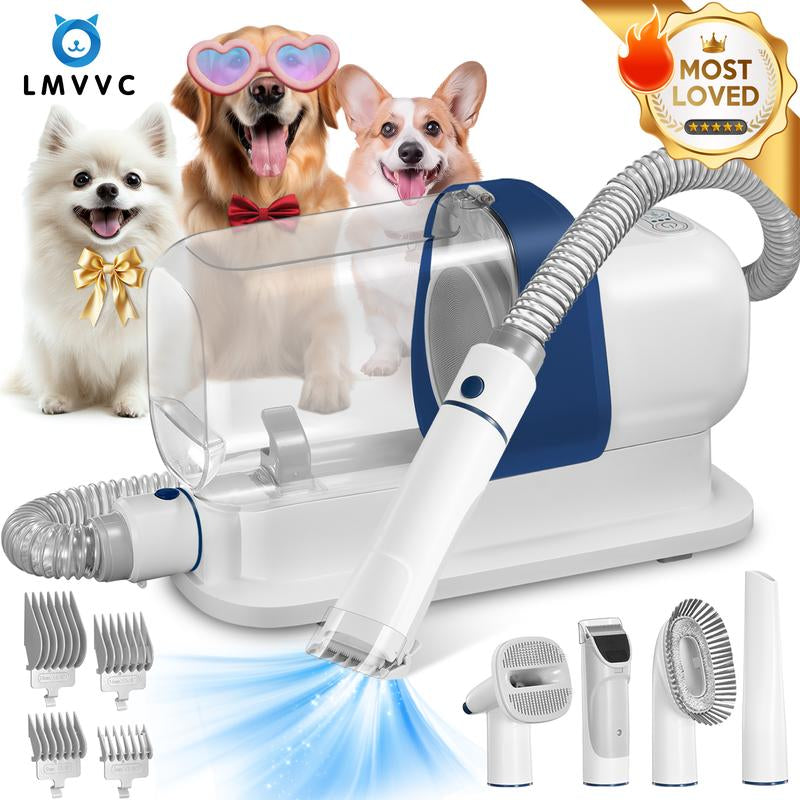 LMVVC Pet Grooming Kit with Vacuum for Dogs and Cats Groomer Tools Poodle Puppy Cleaning
