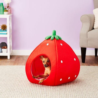 Sweet Strawberry Cat & Dog Pet Bed House