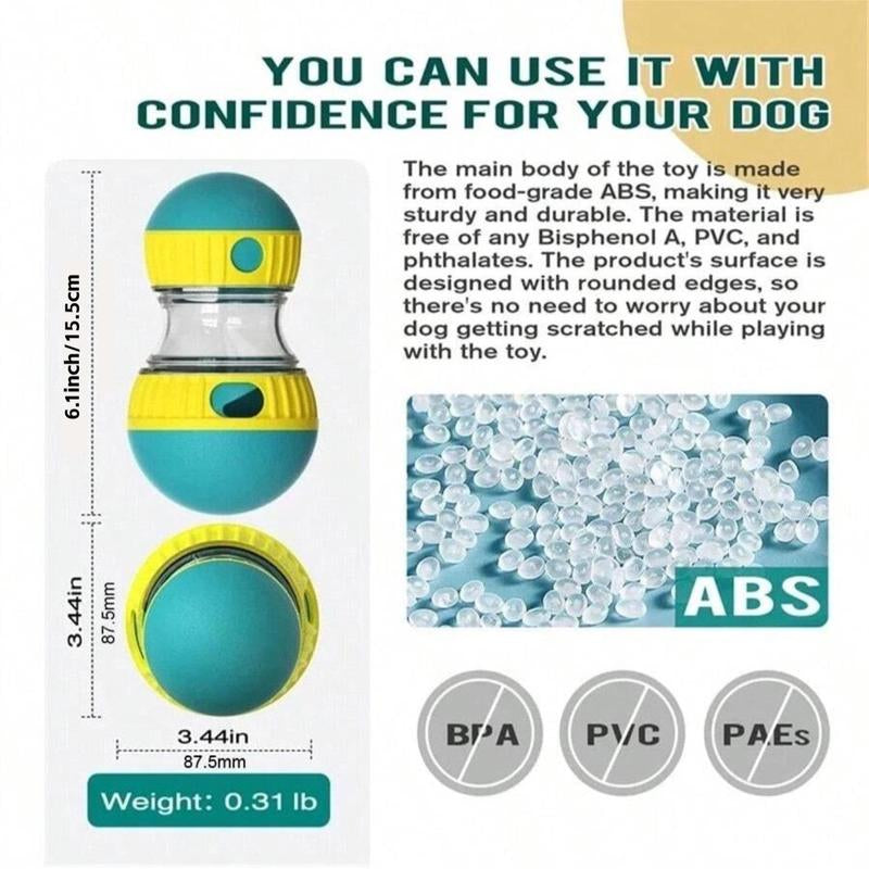 Interactive Dog Treat Ball, Slow Feeder Dog Treat Dispenser, Pet Treat Dispenser, Indoor and Outdoor Fun Feeding Toy for Dogs and Cats, Dog Toys