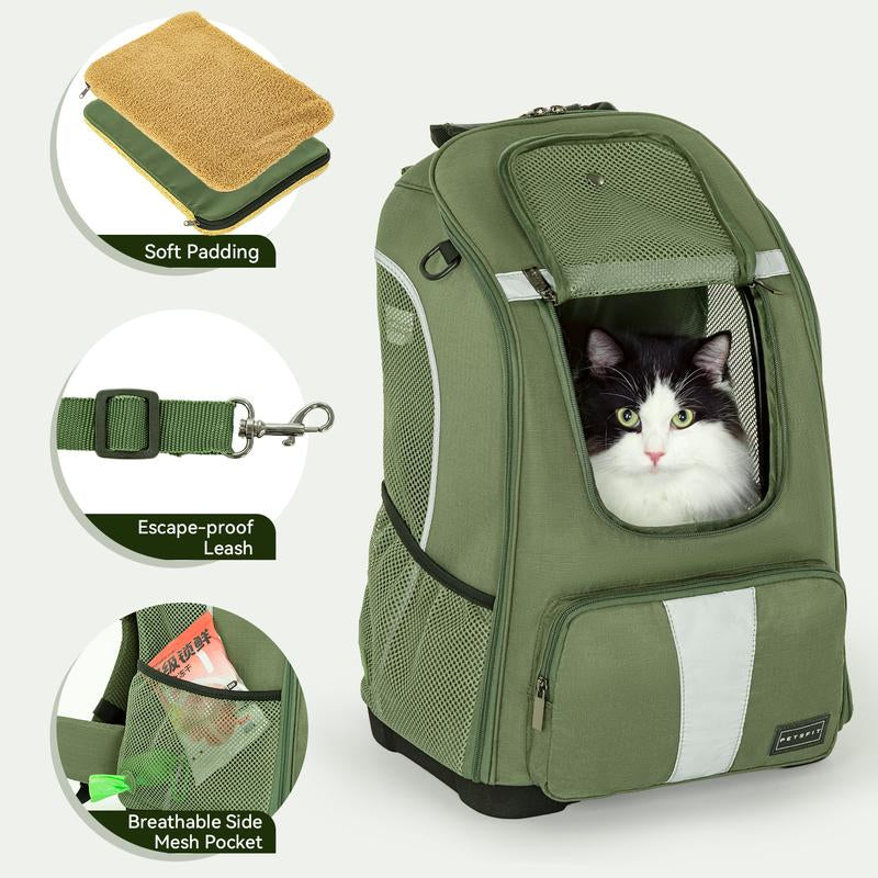 Petsfit Pet Dog Carrier Backpack with Upgraded Weight Reduction Design