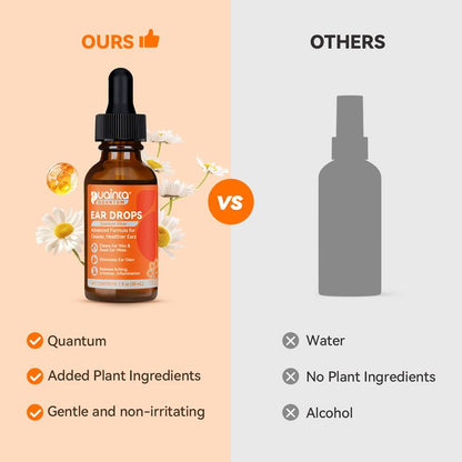 Puainta Ear Cleaner 30Ml Dog Ear Infection Treatment, Quantum Silver Ear Drops for Dogs Ear Infection Ear Mites Treatment for Cats Dogs Itchy