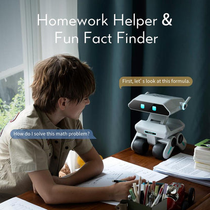 Yonbo AI Robot Companion, Chatgpt Voice Interactive AI Pet with Face Recognition& Emotional Support, Smart AI Toy for Kids & Adults, AI Robot Pet