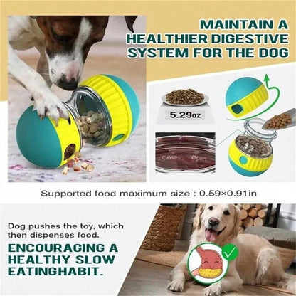 Interactive Dog Treat Ball, Slow Feeder Dog Treat Dispenser, Pet Treat Dispenser, Indoor and Outdoor Fun Feeding Toy for Dogs and Cats, Dog Toys