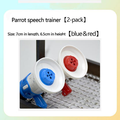 Parrot Speech Trainer for Monk Parrots, Sun Conures, Budgerigars - Recorder with Repeat Function, Whistle Trainer for Cockatiels