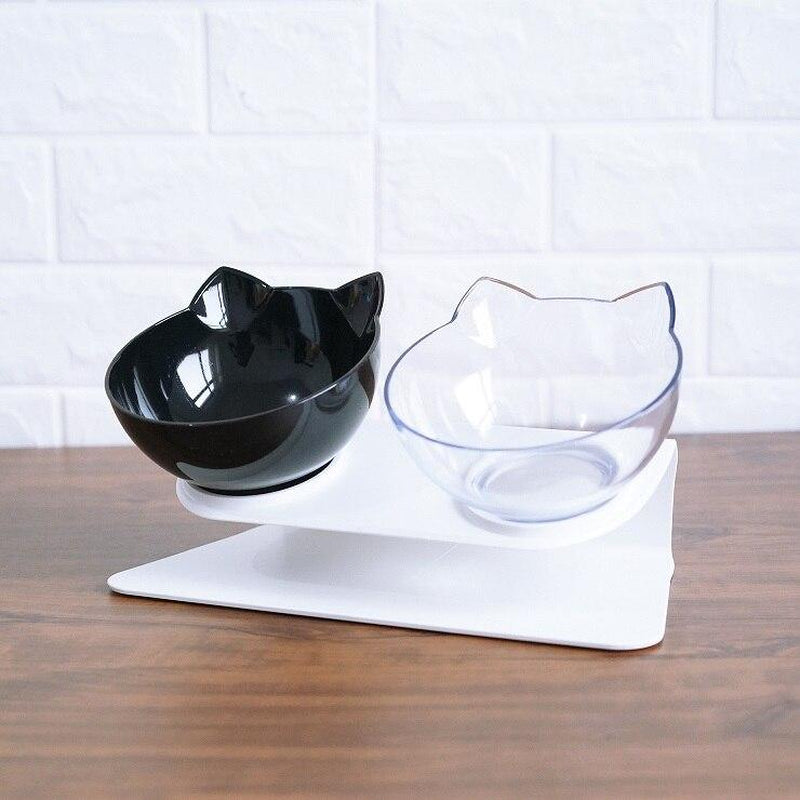 Elevated Cat Double Bowl Food Bowl for Pets