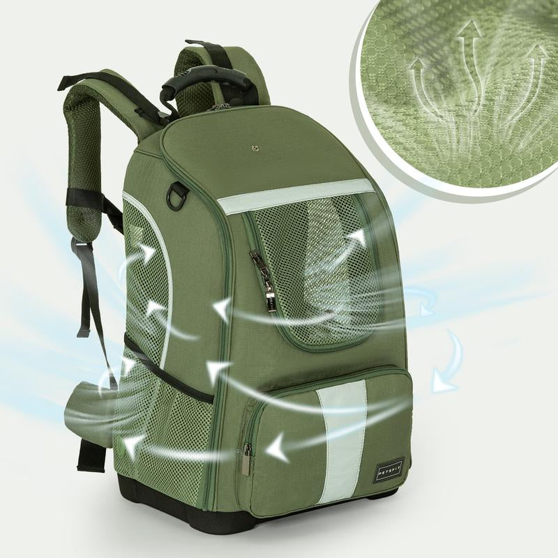 Petsfit Pet Dog Carrier Backpack with Upgraded Weight Reduction Design