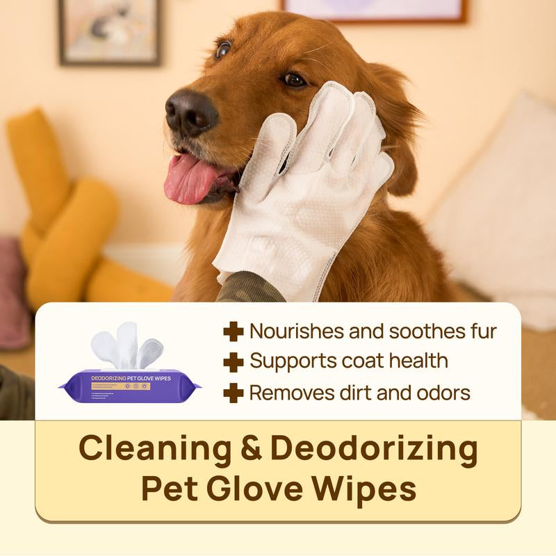 【Restocksale】Hicc PET Glove Wipes，Freshening Grooming Dog&Cat Disposable 20Pcs Pet Hair Removal Tool Satisfied Skin Care Outdoor No-Clean Hypoallergenic Facial Disposable No-Rinse Grooming Formulated for Petwipes Deodorizing Sticky Hair#Petlife