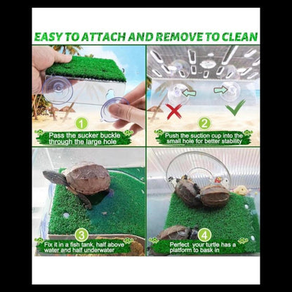 Small Turtle Basking Platform – Floating Ramp & Resting Dock for Aquatic Turtles, Reptiles, and Frogs