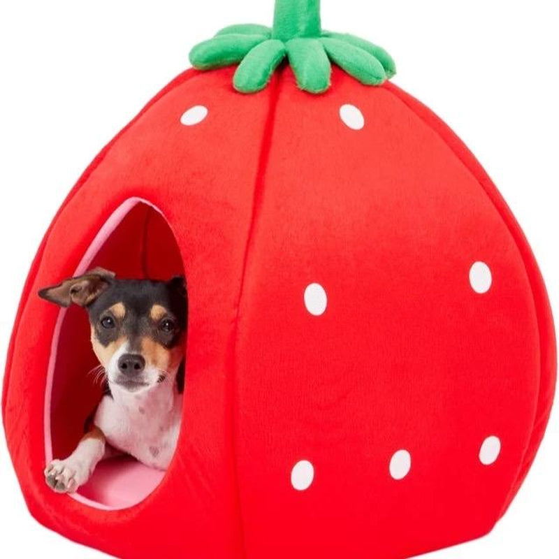 Sweet Strawberry Cat & Dog Pet Bed House