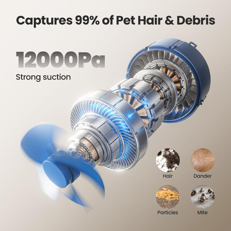 Oneisall Smart Pet Grooming Vacuum Blow Dryer and Clippers, Dog Grooming Kit for Shedding Drying Trimming Pet'S Hair, 7 Levels of Blow Temperature, Adjustable Air Flow Petgeekdispenser