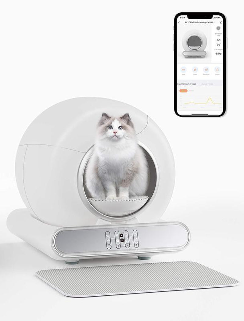 New Generation Self Cleaning Cat Litter Box, Automatic Cat Robot Litter Toilet Box with App Control, Odor-Removel and Security Sensors, 65+9L Large Capacity for Multiple Cats 2-18LB Christmas 2024 Ornament 2024 Christmas Ornament Christmas Ornaments 2024