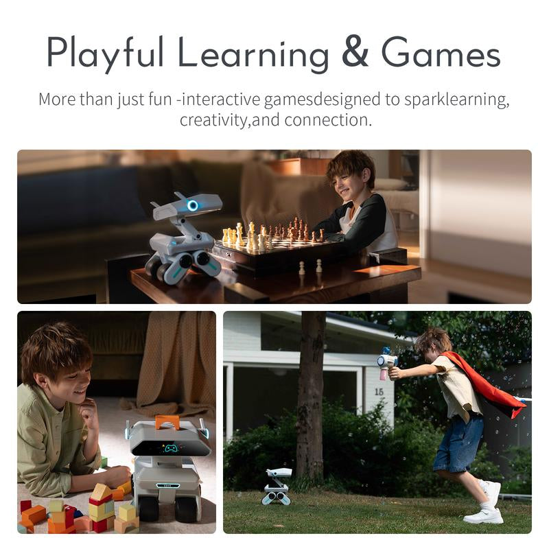 Yonbo AI Robot Companion, Chatgpt Voice Interactive AI Pet with Face Recognition& Emotional Support, Smart AI Toy for Kids & Adults, AI Robot Pet