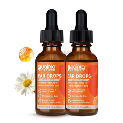 Puainta Ear Cleaner 30Ml Dog Ear Infection Treatment, Quantum Silver Ear Drops for Dogs Ear Infection Ear Mites Treatment for Cats Dogs Itchy
