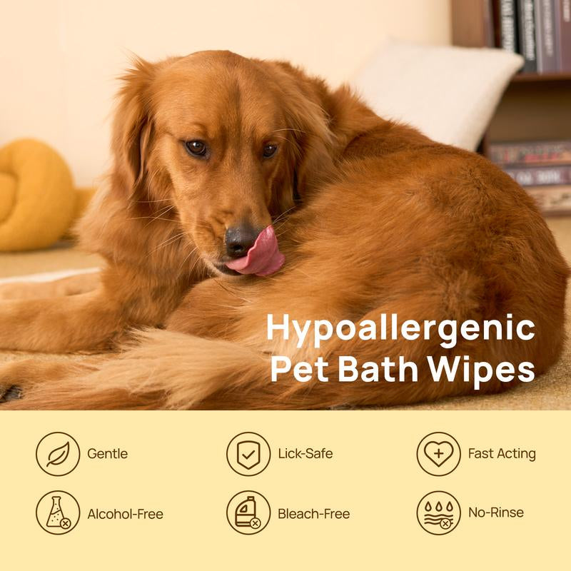 【Restocksale】Hicc PET Glove Wipes，Freshening Grooming Dog&Cat Disposable 20Pcs Pet Hair Removal Tool Satisfied Skin Care Outdoor No-Clean Hypoallergenic Facial Disposable No-Rinse Grooming Formulated for Petwipes Deodorizing Sticky Hair#Petlife