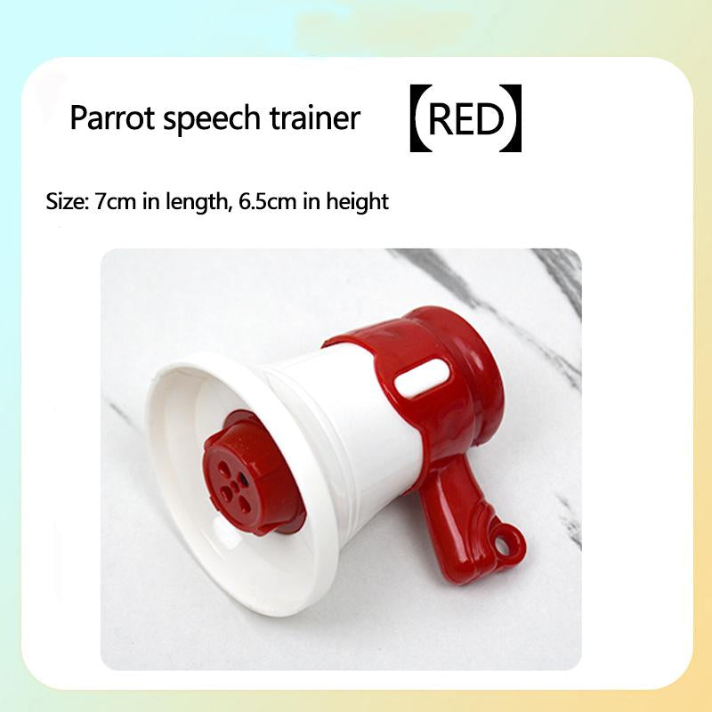 Parrot Speech Trainer for Monk Parrots, Sun Conures, Budgerigars - Recorder with Repeat Function, Whistle Trainer for Cockatiels