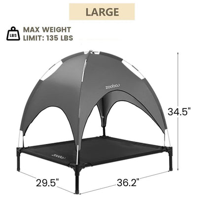 Zooba 2 in 1 Dog House, Dog Houses for Large Dogs Outside, Dog House Outdoor, Featuring Breathable 2X1 Textilene Elevated Dog House, Easy Clean and Assemble