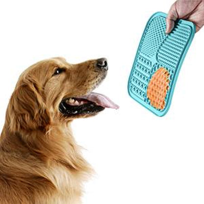 Lick Mat for Dogs & Cats 2 Pack with Suction Cups, Dog Lick Mat for Anxiety Relief, Dog Toys to Keep Them Busy, Peanut Butter Licking Pad for Boredom Reducer, Perfect for Bathing Grooming