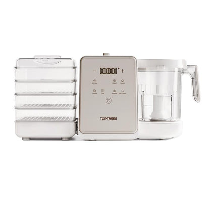 Toptrees Pet Treats Maker - 10 Types of Homemade Fresh Pet Treats & Foods for 5 Pets 5.5-Qt 7-In-1 Cooking Machine with Easy One-Step Touch Panel 100+ Pet DIY Recipes Wet Cat Food Dog Jerky T1 Smart Design