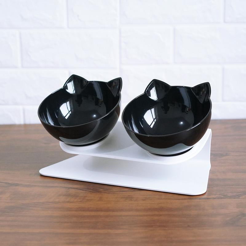 Elevated Cat Double Bowl Food Bowl for Pets