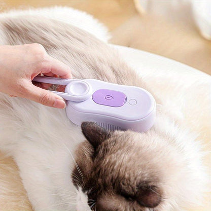 Steam Cat Grooming Brush - Silicone Brush Hair, Water Mist Massage Comb, Remove Shedding Hair without Bathing, Steam Comb, Spray Massage Pet Comb