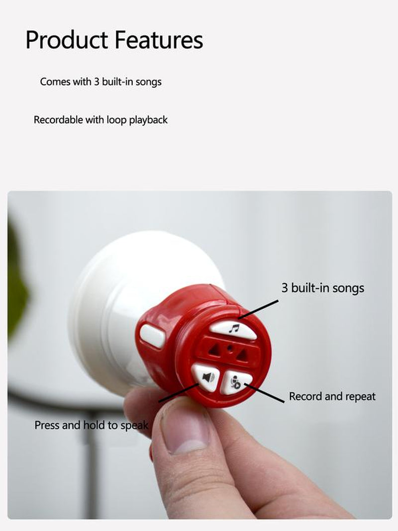 Parrot Speech Trainer for Monk Parrots, Sun Conures, Budgerigars - Recorder with Repeat Function, Whistle Trainer for Cockatiels