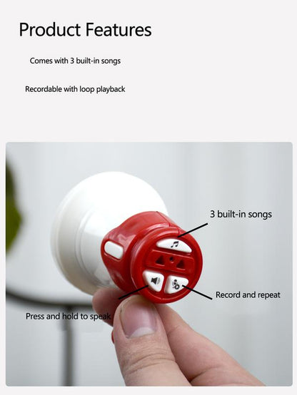 Parrot Speech Trainer for Monk Parrots, Sun Conures, Budgerigars - Recorder with Repeat Function, Whistle Trainer for Cockatiels