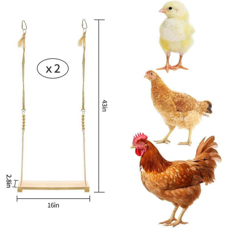 Chicken Swing , 2 Pack Chicken Toys, Chicken Swing , Chicken Swing for Chickens Rooster Poultry Parrots (2Pcs)