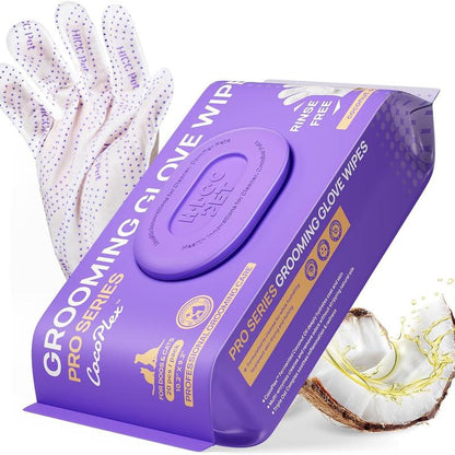 【Restocksale】Hicc PET Glove Wipes，Freshening Grooming Dog&Cat Disposable 20Pcs Pet Hair Removal Tool Satisfied Skin Care Outdoor No-Clean Hypoallergenic Facial Disposable No-Rinse Grooming Formulated for Petwipes Deodorizing Sticky Hair#Petlife