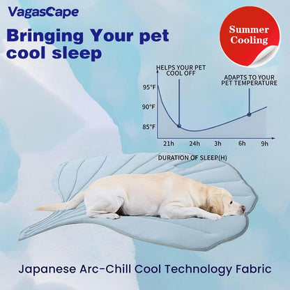 Vagascape Cooling Pet Mat, Eco-Friendly Cooling Pad for Large Dog, Pet Cooling Mats for Dog Bed and Cat House, Use in Crate, Tunk, Camping, Outdoors, Portable, Machine Washable, Durable, without Gel, Outdoorfun