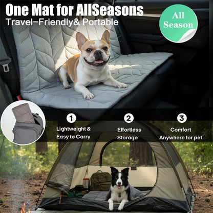 Vagascape Cooling Pet Mat, Eco-Friendly Cooling Pad for Large Dog, Pet Cooling Mats for Dog Bed and Cat House, Use in Crate, Tunk, Camping, Outdoors, Portable, Machine Washable, Durable, without Gel, Outdoorfun