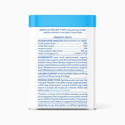 Native Pet Probiotic Powder Supplement for Dogs - 6 Billion Cfus - Promotes Healthy Digestion and Supports Complete Gut Health for Your Dog