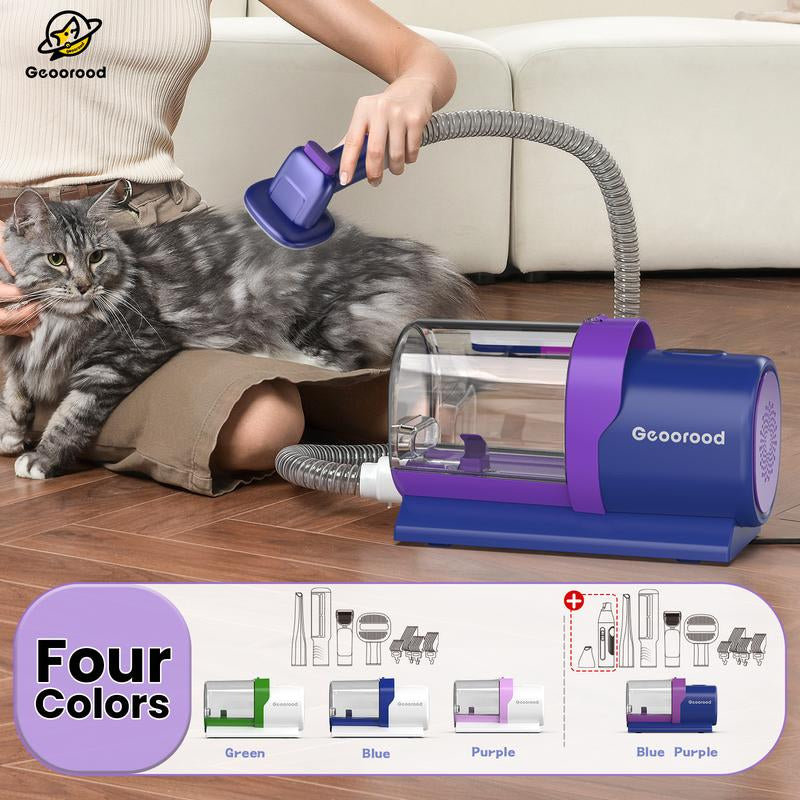 【Geoorood】Dog Grooming Vacuum Kit, Pet Grooming Vacuum with Clipper Nail Grinder, 2.5L Dust Cup Dog Deshedding Vacuum Brush with 4-6 Pet Grooming Tools for Shedding Pet Hair, Professional Pet Grooming Vacuum Kit#Septemberrestock#Fallfreshness