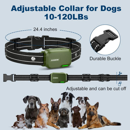 JUGBOW Dog Training Collar 4200FT Dog Training Behavior Aid, Remote IPX7 Waterproof with 4 Training Modes, Rechargeable E-Collar for All Breeds DT61