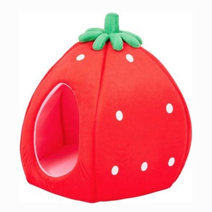 Sweet Strawberry Cat & Dog Pet Bed House