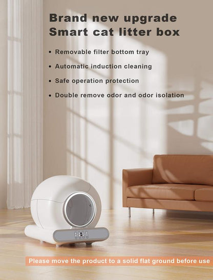 New Generation Self Cleaning Cat Litter Box, Automatic Cat Robot Litter Toilet Box with App Control, Odor-Removel and Security Sensors, 65+9L Large Capacity for Multiple Cats 2-18LB Christmas 2024 Ornament 2024 Christmas Ornament Christmas Ornaments 2024