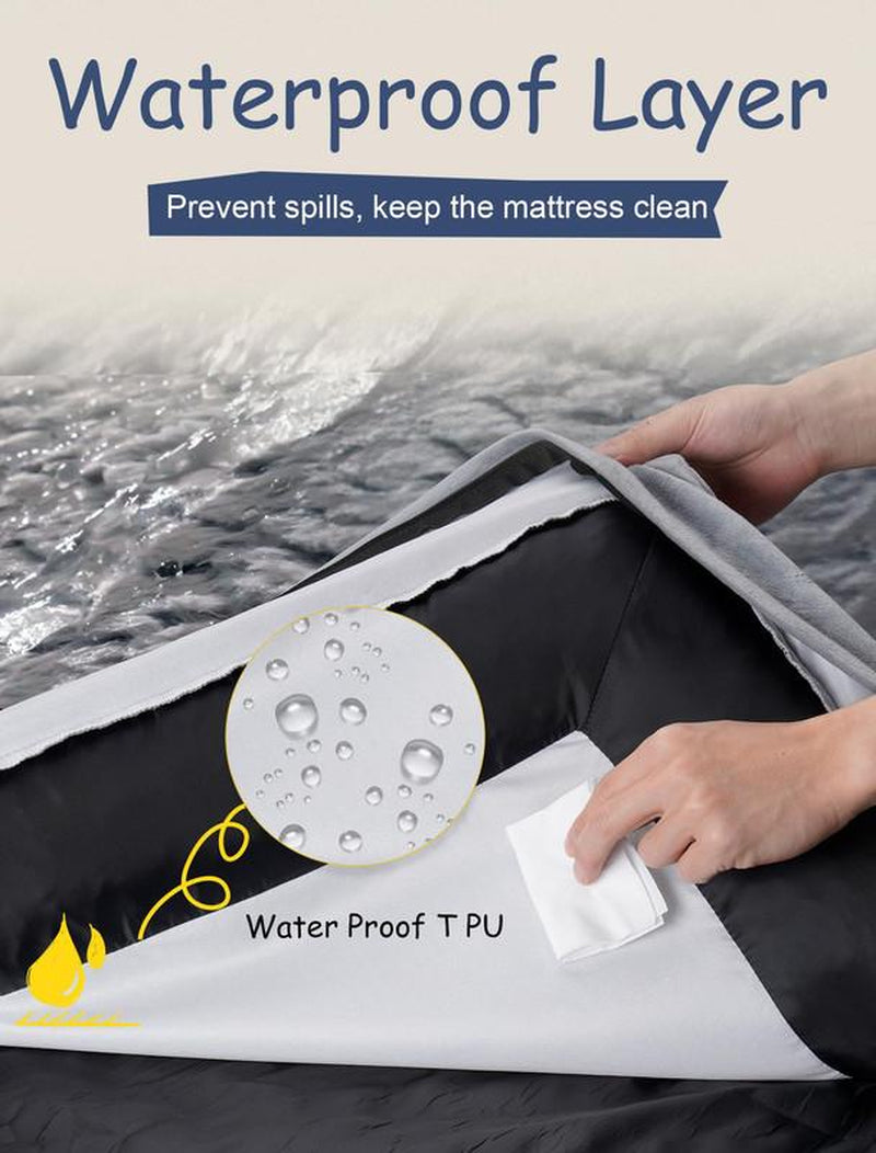 Orthopedic Washable Large Dog Bed: Large Dog Bed Bolster Waterproof - Dog Beds for Medium Xlarge Extra Dogs with Removable Cover