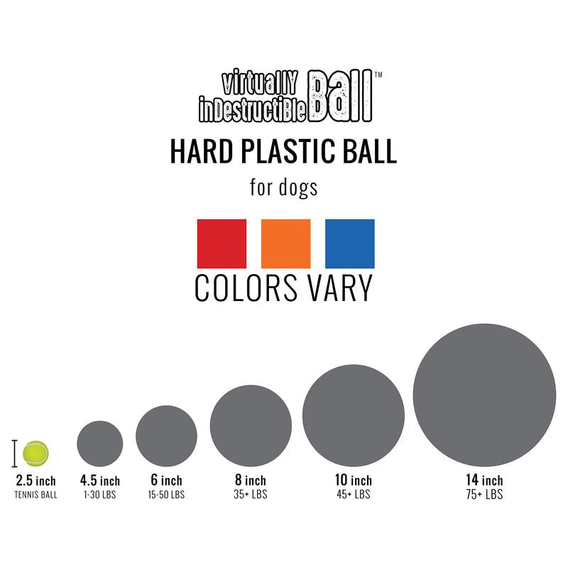 Virtually Indestructible Ball for Dogs 10-Inch