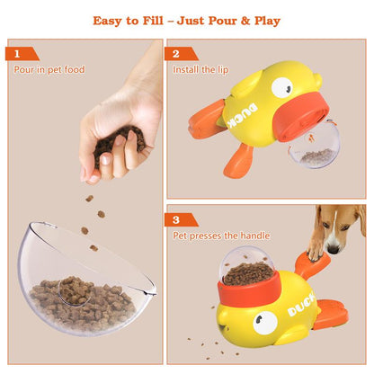 Dog Interactive Treat Dispenser Toy, Food Puzzle Slow Feeder