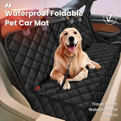 Foldable Car Rear Seat Pet Mat, Waterproof & Dirt-Proof Dog Car Seat Cover, Pet Travel Bed, Dog & Cat Accessories, Automotive Accessories for Dogs, Car Stuff, Breathable Seat Covers, Waterproof Seat Protectors